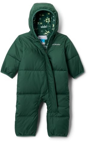Columbia Youth Infant Snuggly Bunny 2 Bunting, Snowsuit Romper, Rain Forest/Rain Forest Peaked, 0/3 Months