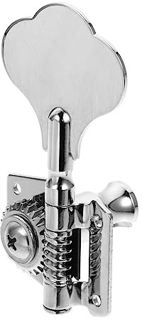 Garneck 1 Satz Saiten E-Bass-Tuner Basisknopf Gitarrentuner wiederaufladbar Gitarrenknopf Bass Zubehör Bass Gitarren Mechaniken Bass-Mechanik Gitarrenmaschinenköpfe a3 stahlplatte Silver