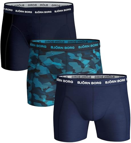 Björn Borg Herren Noos Kontrast Solids 3er-Pack Pack Boxershorts