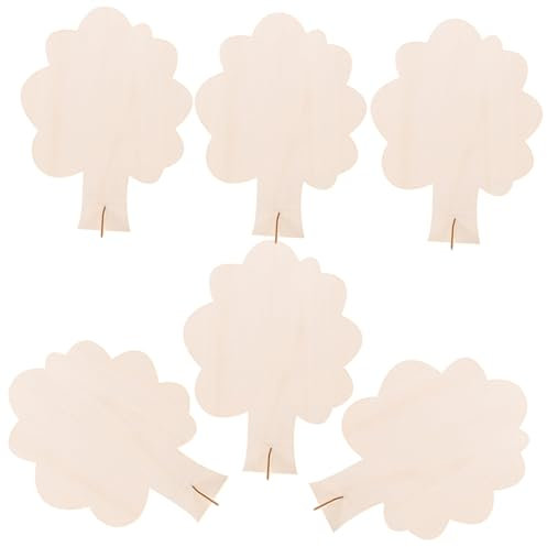 OSALADI 6 Pièces Ensemble De Matériaux De Coloriage à Grand Arbre Noël Artisanat D'arbre Bricolage Pins Miniatures Arbres Modèles Arbre Miniature Mini Faux Sapins Mini Arbres En Bois