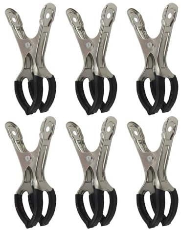 Fermacoperte per Piscina | 6 Pezzi Utensili Per Riparazione In Acciaio Inossidabile | Accessori per Piscina Interrata Idromassaggio Vasca da Bagno Esterno Giardino Isolamento Invernale ed Estivo per F