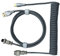 Cable de Teclado en Espiral, Cable de Teclado USB C Enrollado para Mecánico de Doble Manga Cabl Pro USB C Personalizado para de Juegos (Gris plateado)
