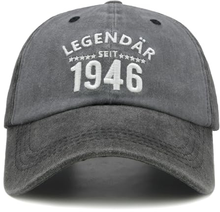 Sunlark Geburtstagsgeschenk für Männer zum 30.- 80. Legendär Cap Bestickte | Verstellbar Retro Baseballcap Pensionierungsgeschenk für Papa & Opa