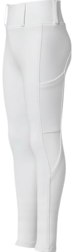 PFIFF 103100 Reitleggings Selina Kinder, mit Handytasche, Weiß 122/128