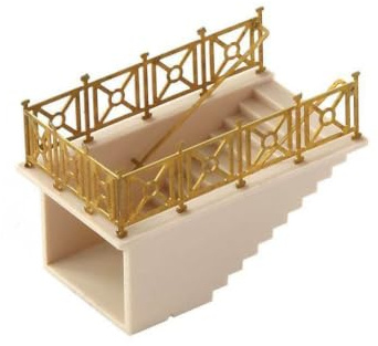 Peco Subway Staircase Kit (2 Lineside) - Miniature Toy Building - Brass - Unisex - Transportation - Ages 3+