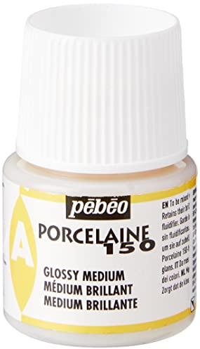Pebeo 38002 Porcelaine 150 China Paint, Gloss Medium 45-Milliliter Bottle,Transparent
