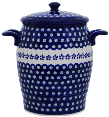 Bunzlauer Keramik Original Rumtopf 4,2 Liter Mehrzwecktopf Keramiktopf Einlegetopf (Dekor 166a)