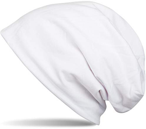 styleBREAKER Unisex Beanie Mütze Einfarbige mit Thermo-Fleece Futter, warme Winter Mütze gefüttert 04024008, Farbe:Weiß
