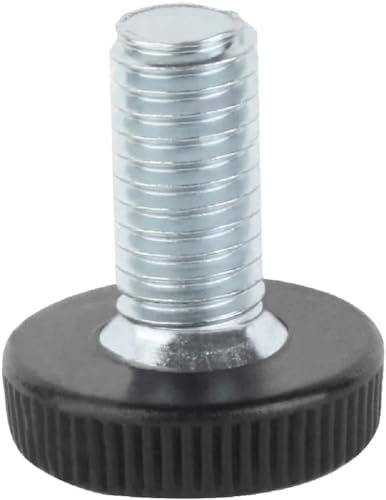Alberts 426873 Stellschraube für Gewindestopfen | für die Höhenverstellung von Rundrohren | Kunststoff, mit Stahlgewinde | Gewindelänge 20 mm | 4er Set