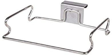 DAYNECETY Kitchen Cupboard Cabinet Rubbish Trash Bin Bag Holder Rack Carrier Shelf Open Storage Hook Hanging Storage Bin Bag Hanger 1Pc