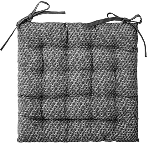 Atmosphera - Sitzauflage Otto - Baumwolle - grau - 38x38 cm - Grau