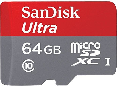 SanDisk Ultra 64 GB micro SD SDXC Memory Card UHS-I Class 10 (Renewed)