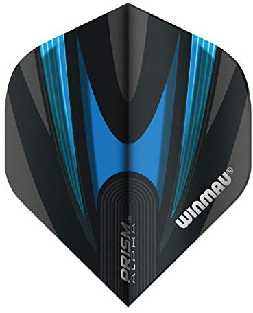 WINMAU Prism Alpha Black & Blue Extra Dicke Dart Flights - 1 Sätze pro Packung (3 Flights insgesamt)