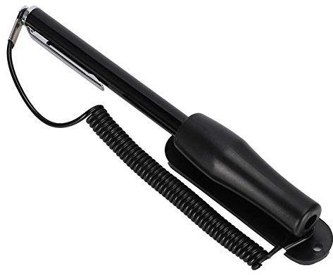 Penna touchscreen capacitiva, penna S stilo touch in porcellana rivestita in lega di zinco, PENNA touch stilo design in silicone da 90 mm con filo a molla, penna capacitiva portatile