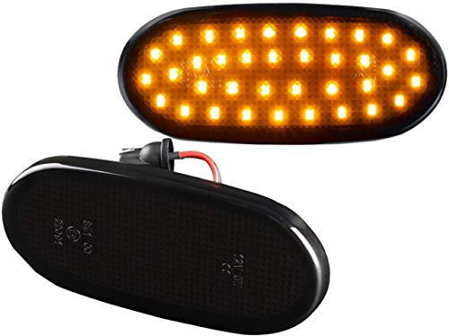 DoLED LED Seitenmarkierungsleuchten Markierungsleuchten Positionleuchte getönt Schwarz/Rauchglas kompatibel für Mercedes Benz Sprinter W906 2006 - und VW CRAFTER 2006 -