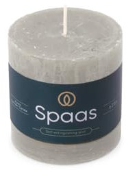 Spaas Rustikale Stumpenkerze 70/70 mm 25St. - hellgrau
