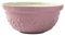 Cuenco para mezclar de gres rosa polvoriento, diseño de maíz en relieve, duradero, resistente a las astillas, horneado, 30 cm