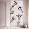 JIANGCJ Leinwand Bilder Bunte Giraffe Tierfamilie Für Kind Wandkunst Giraffe Poster Malerei Wohnzimmer Wohnkultur 60x120 cm Rahmenlos