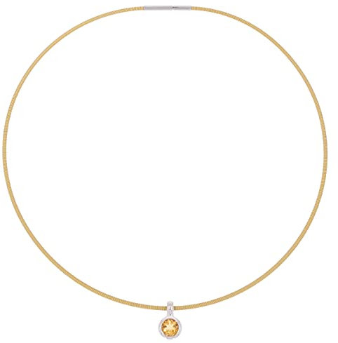 XEN Collier gelb mit Citrin 45 cm 45