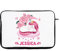 Personalised Floral Unicorn Girl Princess Sleeps Here ANY NAME BACK TO SCHOOL New Term Toddlers Laptop Sleeve, Laptop Organiser, Laptop Case Office use. (14)
