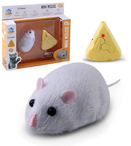 Souris télécommandée sans f électronique R-at souris mobile pour chats chiens animaux domestiques jouets mobiles automatiques irréguliers pour chatons et chats, les sols/tapis disponibles