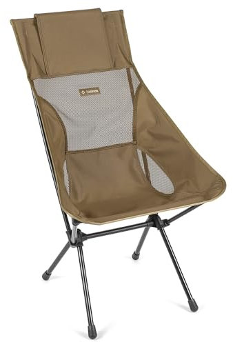Helinox Sunset Chair | Mit seinem erweiterten Design ist Dieser Stuhl möglicherweise die ultimative Kombination aus Verstaubarkeit, Komfort und Unterstützung (Coyote Tan + Pockets)