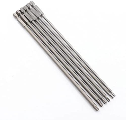 200 mm langes T10-T30 magnetisches Torx-Schraubendreher-Bit-Set Elektro-Schraubendreherkopf T10, T15, T20, T25, T27, T30