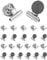 QWORK® 24 Pieces Magnetic Clip, Strong Refrigerator Magnet Hook Clip, 31 mm Wide for Home Office School