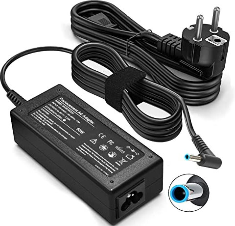 65W Laptop Charger for HP Pavilion x360 14 15 17, HP Envy 13 15 X360, HP Elitebook 840 G5, H-P ProBook H-P Chromebook H-P Stream Series, H-P Spectre 710412-001 19.5V 3.33A Adapter