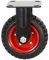 POWERTEC 17053V - Rueda industrial fija y resistente, 8 pulgadas, 1 paquete, color negro