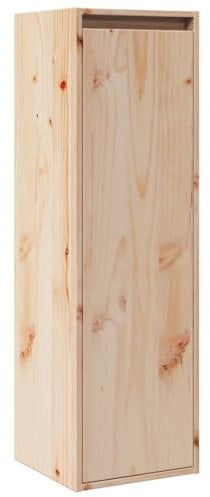 vidaXL Massivholz Kiefer Wandschrank Hängeschrank TV Schrank Fernsehschrank Lowboard Fernsehtisch Regal Aufbewahrung Badschrank 30x30x100cm