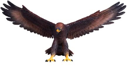 MOJO - Goldener Adler | Handbemalte Spielfigur | Wildlife Collection | Lebensecht & Hochdetailliert | Entworfen im Vereinigten Königreich