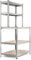 Stagecaptain WBR-175 SR Étagère Rangement établi - Etagere Atelier Charge Lourde avec 5 Niveaux - Table Garage d'Atelier métallique - Argenté