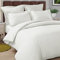Pizuna Cotton Percale Duvet Covers King Size White, 100% Long Staple Combed Cotton King Duvet Cover 230x220cm, Sateen Weave Quilt Cover with Button Closure (Kingsize Duvet Cover Sets)
