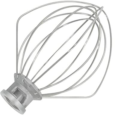 BAMBOOST K45WW Schneebesen Edelstahl Rührer Zubehoer Kompatibel mit Kitchenaid Kitchen aid Ersatzteile WP9704329 KSM150 KSM160 K45 KSM90 Zubehör