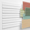 HEXIMO Lamellenwand (3.67 m²) aus XPS - Lamellen Wandpaneele Lamellenverkleidung Akustikpaneele weiß (8 Paneele, HLM-6-01 weiß) Wandplatten wall panels Schaumstoff