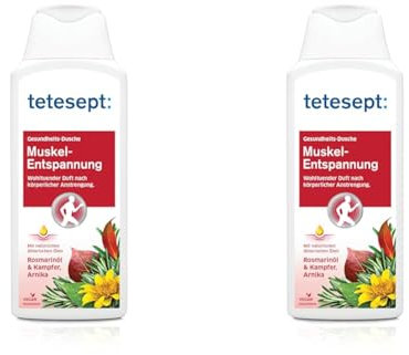 Tetesept Muskel & Gelenk Dusche/Belebt Und Löst Verspannungen/Bei Gelenksbeschwerden Und Sportlicher Belastung/Intensiver Duft Durch Natürliche Wirkstoffe/ 1x 250ml (Packung mit 2)