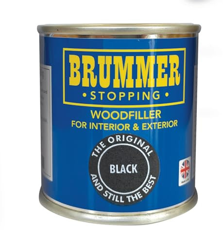 Brummer Mastic pour bois Noir 250 g