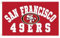 YERCHIC 49ers Flagge San Francisco Banner für Sportfan, Garage, Innen- und Außenbereich, 90 x 152 cm, Wanddekoration