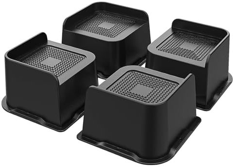 AIWMQYYF Möbelerhöhung, 4 Stück 3 L-Form Tischbein Verlängerung, Sofa Tisch Erhöhung, Tischbeine schwarz für Erhöhen Verschiedener Möbeltypen