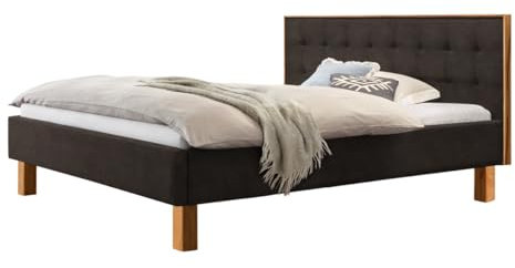 Hasena Polsterbett Noah 25 Wildbuche | Kunstleder Shale 160x200