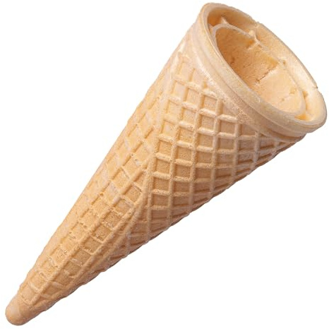 Bazko Klassisches Eishörnchen | Eiswaffeln 14,2 cm / 6 cm | 270 Stück