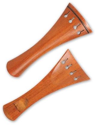 YoungMonic Fortschrittlicher 3/4 aufrechter Kontrabass-Saitenhalter 4-saitiger Bass-Saitenhalter aus natürlichem Ebenholz (4/4-Größe)