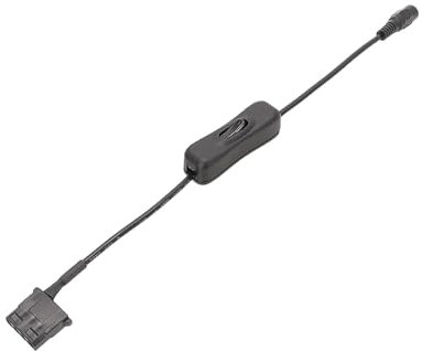 Strom-Splitterkabel für PC-Gehäuselüfter, DC 5,5 x 2,1 mm Stecker auf 4-polig, für Molex-Stecker, PC-Gehäuselüfter, Adapter, Stromanschluss