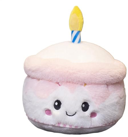 - Tarta de cumpleaños de Peluche, Juguete de Pastel de Peluche de Peluche para Tartas de cumpleaños - Adorno de reunión de cumpleaños para Mujeres y