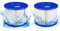 JEFFEL Filtre Spa Infinite a Visser, Cartouche Filtre à Vis pour Spa Gonflable Pas De Vis 75 x 100 mm, Cartouche Filtre pour Spa, Compatible pour Cosy Spa, Filtre Spa lumix (SPA-2PCS)