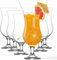 vienberg Fiesta Cocktailgläser Set 6 Stück | 390 ml | 18cm hoch | Longdrinks Smoothies Glas Pina Colada Gläser | 100% Bleifrei, Made in EU
