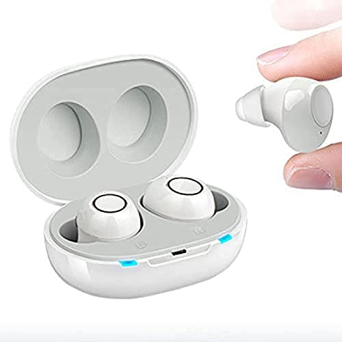 Digital Hearing Aid - Rechargeable Sound Amplifier, In-Ear Noise Cancelling for Adults, Includes Storage Case for Hearing Enhancement
