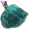 OATIPHO Piedra de cristal de la espalda del minero artificial cuarzo hogar clúster de cristal de escritorio decoración de la pared de colección de piedra cristales Verde