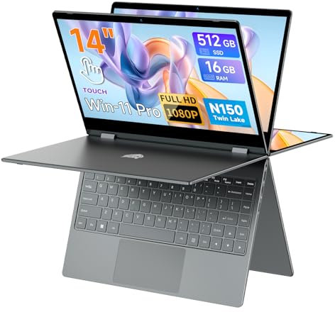 BMAX Notebook 2 in 1 14 pollici Touch Screen Laptop N150 CPU